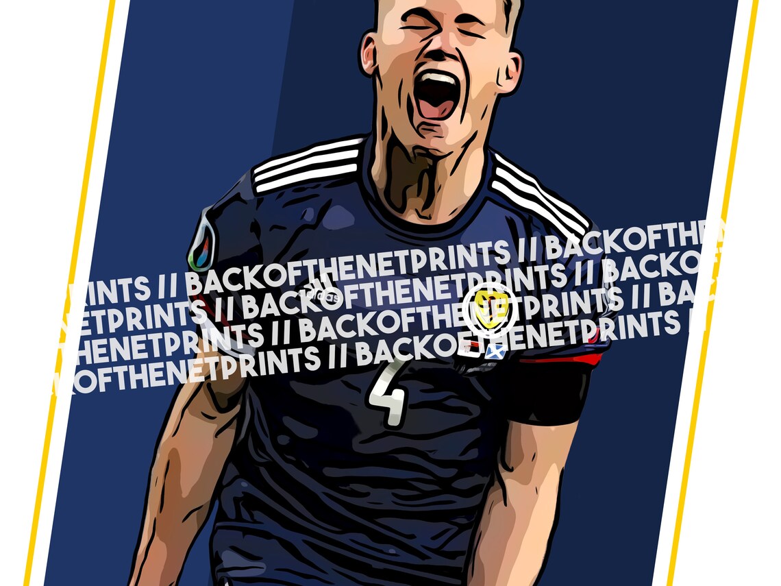 Scotland Scott Mctominay Wall Art Home Decor Football Print Football