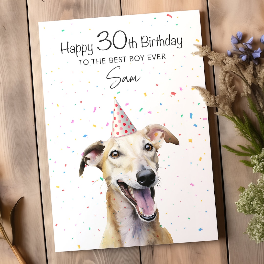 Lurcher Birthday Card | A Card for Dog Lovers! | Dog Card | Cute Gift ...