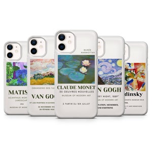 Painting Phone Case Famous Art Cover for iPhone 12 Pro/Max, 12 Mini, 7/8/SE, X/Xs, Xr, 11/Pro B10