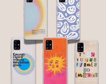 Pinterest Style Samsung Case – Pastel Aesthetic Art Gel Cover for Galaxy A40, A50, A51, S20, S21 C1