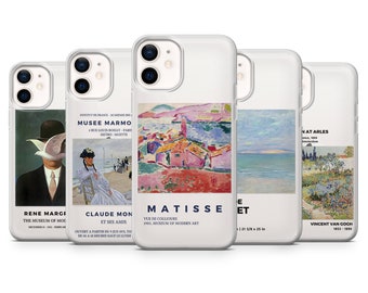 Gemälde Telefon Hülle Famous Art Cover für iPhone 15 Pro, iPhone 15, iPhone 12 Pro/Max, 12 Mini, 7/8/SE, X/Xs, Xr, 11/Pro C4