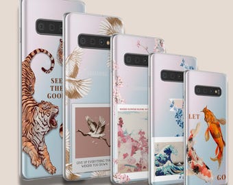 Yin Yang Tiger Samsung Case – Japanese Art Animal Gel Cover for Galaxy A40, A50, A51, S20, S21 A10