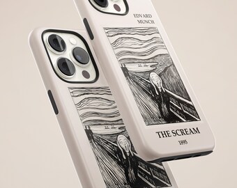 Malen Robuste iPhone Hülle, Berühmte Art Cover Snap Phone Case für iPhone 14, 13, 12, 11, 8, Xr, Xs, Samsung S22, S21, S20, A7