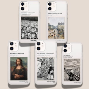 Famous Painting iPhone Case – Classic Art Cover for iPhone SE, 7, 8, X, XR, XS, 11, 12 Mini, 12 Pro, 12 Pro Max D1