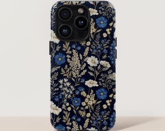 Botanical Wildflower Phone Case, MagSafe iPhone 17 Pro Max Case, S26 Ultra Cover