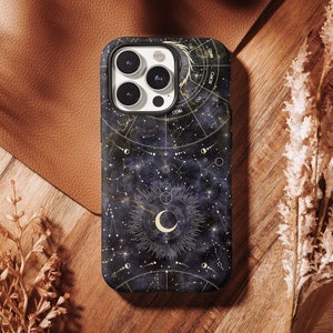Marble Mystic Zodiac iPhone 13 12 11 Pro Max Case Witchy Celestial, iPhone X XR XS Max, Samsung S10 S20