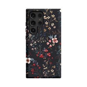 Dark Academia S26 Ultra Case, Floral Phone Case, S25, S24, S23, S22, S21 image 2