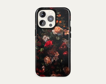 Dark Academia Handyhülle, Rose iPhone 17 Pro Max Hülle, S26 Ultra Pixel Cover