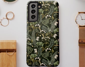 Botanical Phone Case Green Floral Cottagecore S26 Ultra S25 S24 S23 S22 Gift