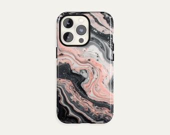 Marble Phone Case Abstract Swirl iPhone 17 Pro Max S26 Ultra Pixel Gift Cover