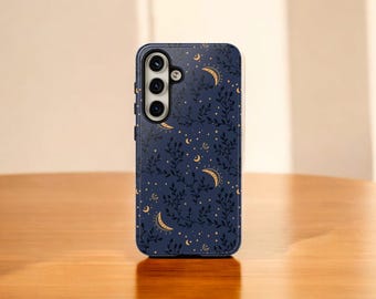Etui na telefon Moon Floral do Galaxy S24 S23 S22 Plus Ultra, etui S24 S23 S22 Plus