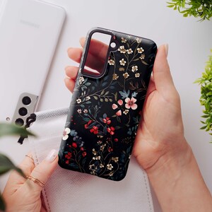 Dark Academia S26 Ultra Case, Floral Phone Case, S25, S24, S23, S22, S21 image 3