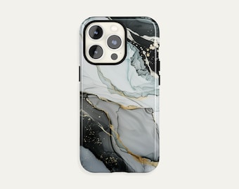 Marble Phone Case, Abstract iPhone 17 Pro Max Case, S26 Ultra Pixel Cover