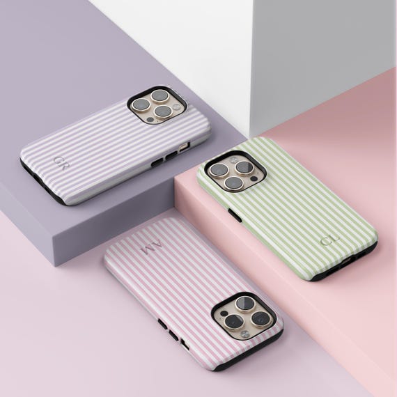 Personalized Custom Initial Phone Case Cute Pastel Stripe Pattern, Monogram Name Cover for iPhone & Galaxy - Etsy Israel Personalized Custom Initial Phone Case Cute Pastel Stripe Pattern, Monogram Name Cover for iPhone & Galaxy - Etsy Israel
