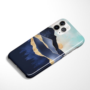 Mountain Art Abstract iPhone Case 14 13 12 11 Pro Max iPhone X Case XR XS Max Samsung Galaxy S23 Case S22 S21