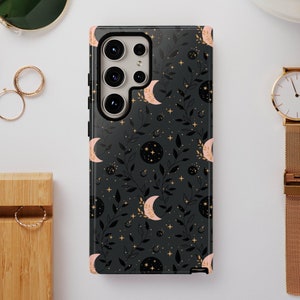 Moon Celestial Witchy Phone Case for Galaxy S23 S22 S21 Plus Ultra, Galaxy S23 Ultra Case, Galaxy S22 Ultra Case