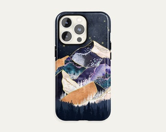 Mountain Night Sky iPhone 15 14 13 12 11 Pro Max, Galaxy S23 S22 Plus Ultra, iPhone X XR XS Max Case