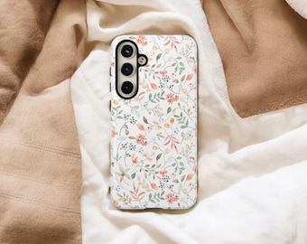 BOHO Floral Phone Case S24 S23 S22 S21 Plus Ultra, Cottagecore Galaxy S23 Ultra Case, Galaxy S22 Ultra Case