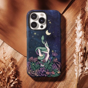 Witchy iPhone 13 12 11 Pro Case, Goth iPhone 13 Case, Snake iPhone 12 Case, Celestial iPhone 11 Case, iPhone X XS XR Case