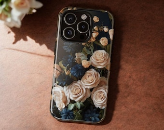 ロマンチックなバラの花柄iPhoneケース iPhone 17 Pro Max S26 Ultra Pixel ギフトカバー