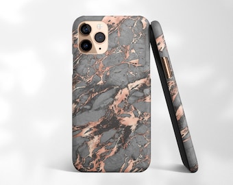 Marble Rose Gold Phone Case iPhone 16 Pro Max Cover