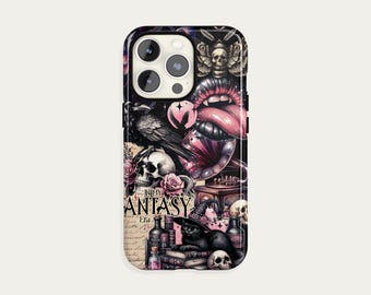 Halloween Gothic Collage Case iPhone 15 14 13 12 11 Pro Max, S24 S23 S22 Plus Ultra Case, iPhone X XR Case
