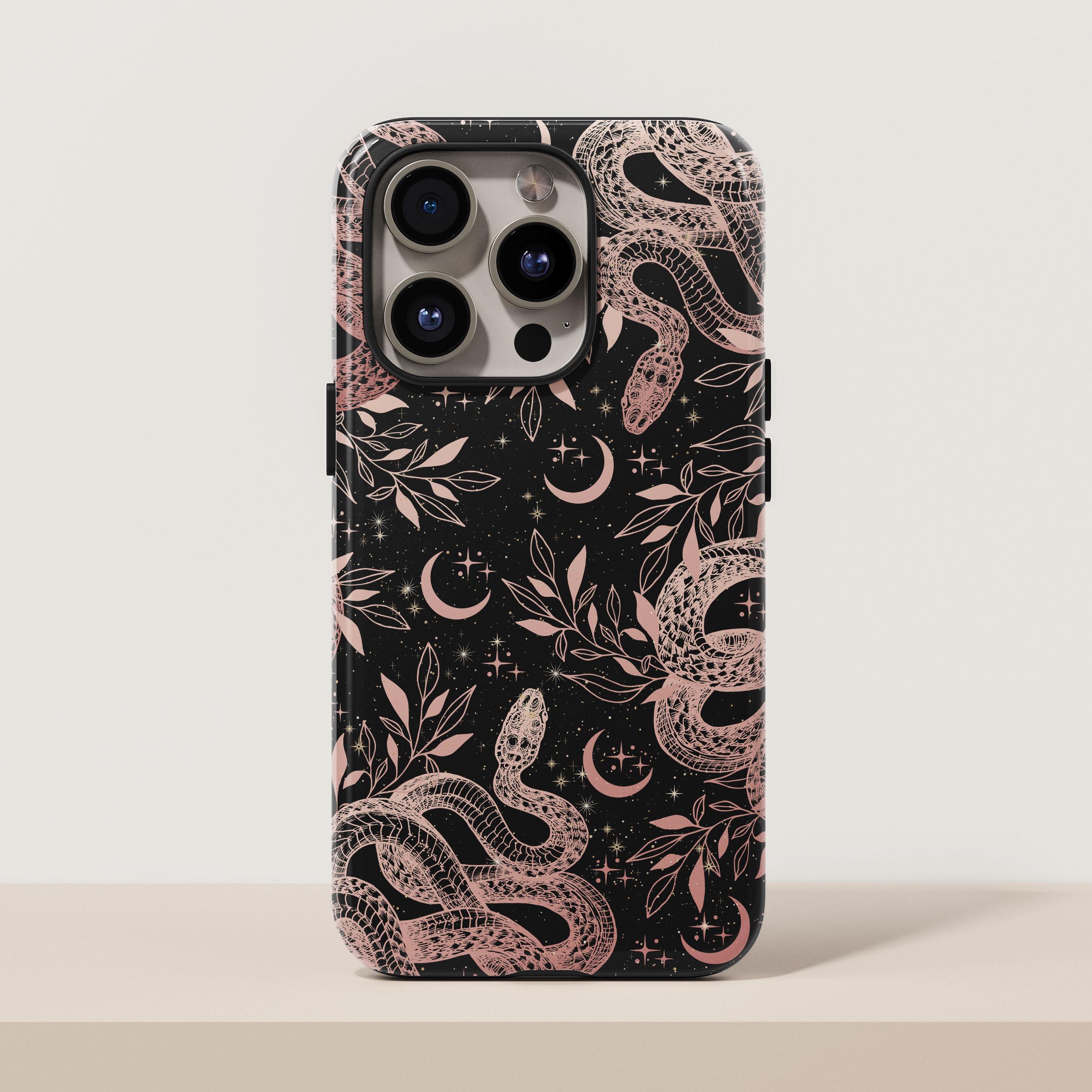 Witchy Snake Phone Case Celestial iPhone 17 Pro Max S26 Ultra