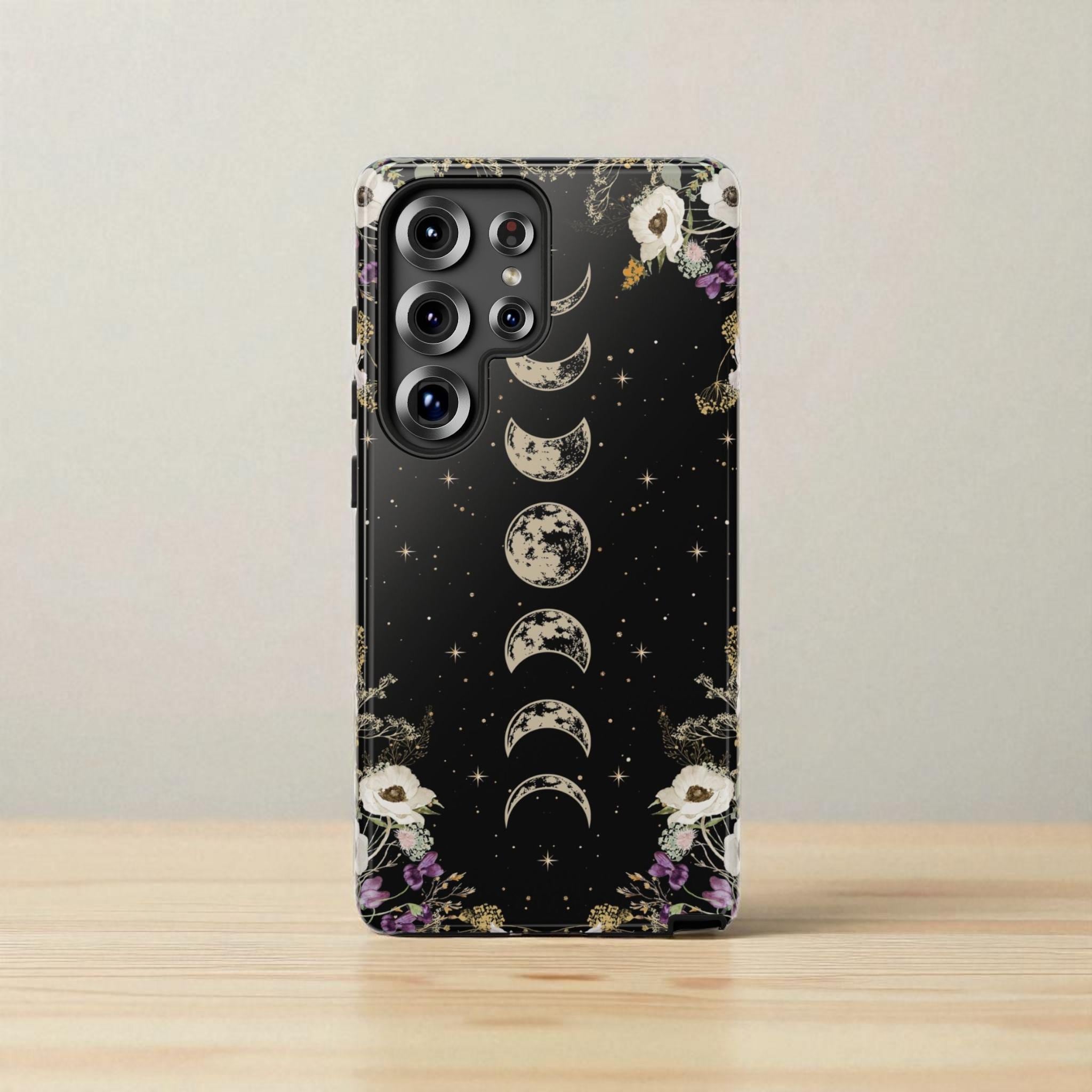 Phase de lune Coque de portable S25, S24, S23, S22, S21 Plus Ultra, Coque Galaxy S25 Ultra, Coque Galaxy S24 Ultra, Coque Galaxy S23 Ultra