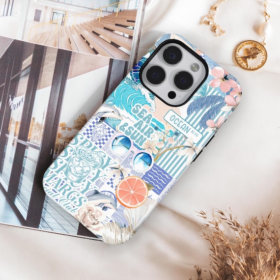 Aesthetic Collage Ocean Phone Case Iphone 11 Greece Summer Collage
