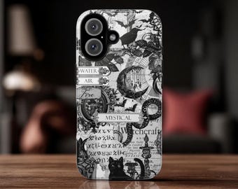 Gothic Witchy Collage iPhone 17 Pro Max Hülle, Mond S26 Ultra Case