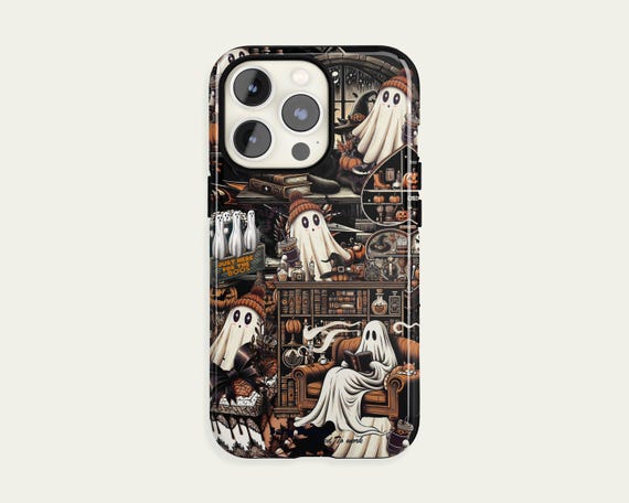 Halloween Ghost Spooky Phone Case iPhone 15 14 13 12 11 Pro Max, S24 S23 S22 Plus Ultra Case, iPhone X XR Case