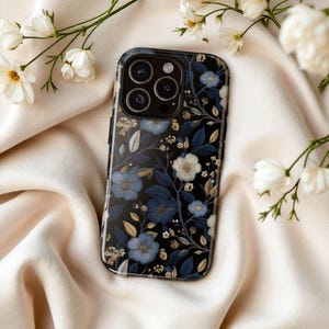 Floral Phone Case, Cute Phone Case, Wildflower Phone Case for iPhone 16 15 14 13 Pro Max, Botanical Aesthetic, Tough Case, Gift For Her
