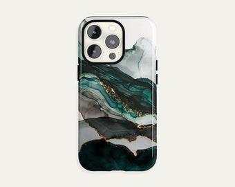Marble Phone Case, Abstract iPhone 17 Pro Max Case, S26 Ultra Pixel Cover