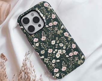 Funda para teléfono con diseño floral botánico, funda MagSafe para iPhone 17 Pro Max, funda para S26 Ultra