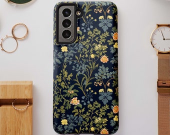 Art Nouveau Floral Phone Case Galaxy S24 S23 S22 S21 Plus Ultra, Galaxy S24 Case, Galaxy S23 Ultra Case, Galaxy S22 Ultra Case