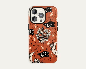 Custodia per iPhone 15 14 13 12 11 Pro Max, Galaxy S23 S22 Plus Ultra, iPhone X XR con tema Halloween e strega
