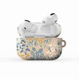 Cute AirPods Case Gen 1 2 Pro Aesthetic Gift for Her Wildflower, AirPods Case 2nd Generation, Cute Airpods Case