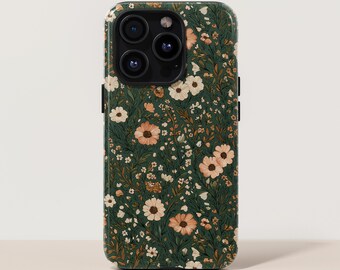Funda para teléfono con diseño floral botánico, funda MagSafe para iPhone 17 Pro Max, funda para S26 Ultra