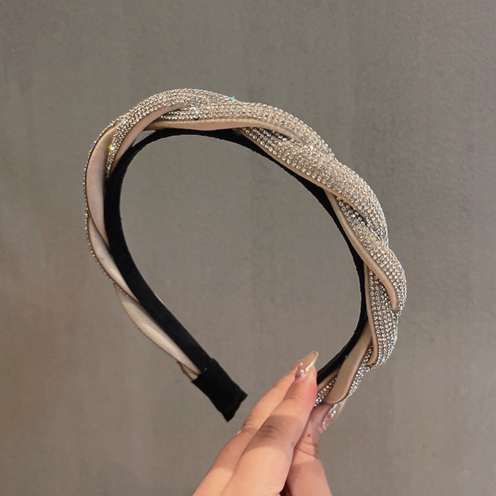 Crystal Luxury Headband for Women Trendy Headband Top Knot Etsy