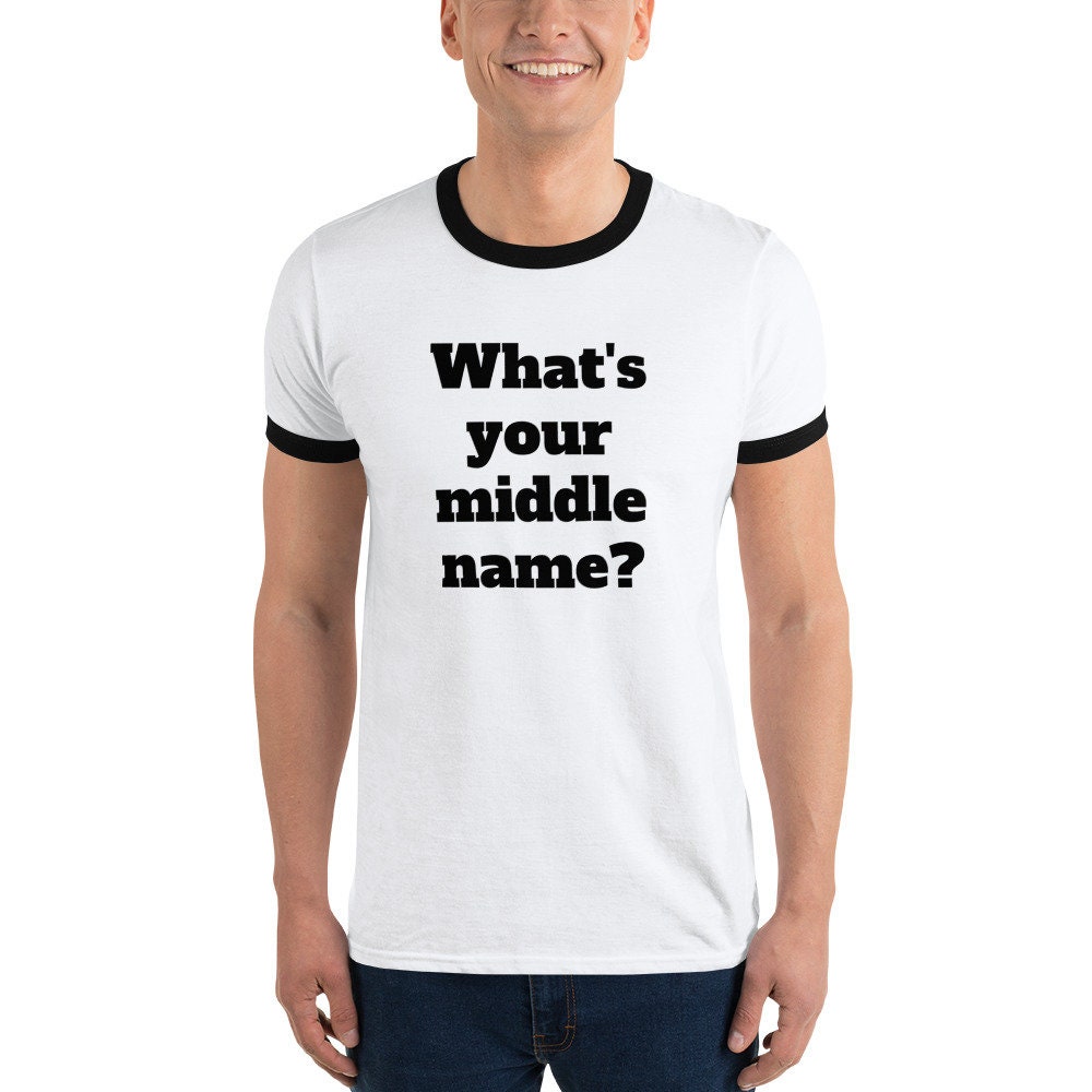 Conversation Starter TShirt Quel est votre deuxième prénom Etsy