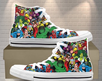 marvel custom shoes