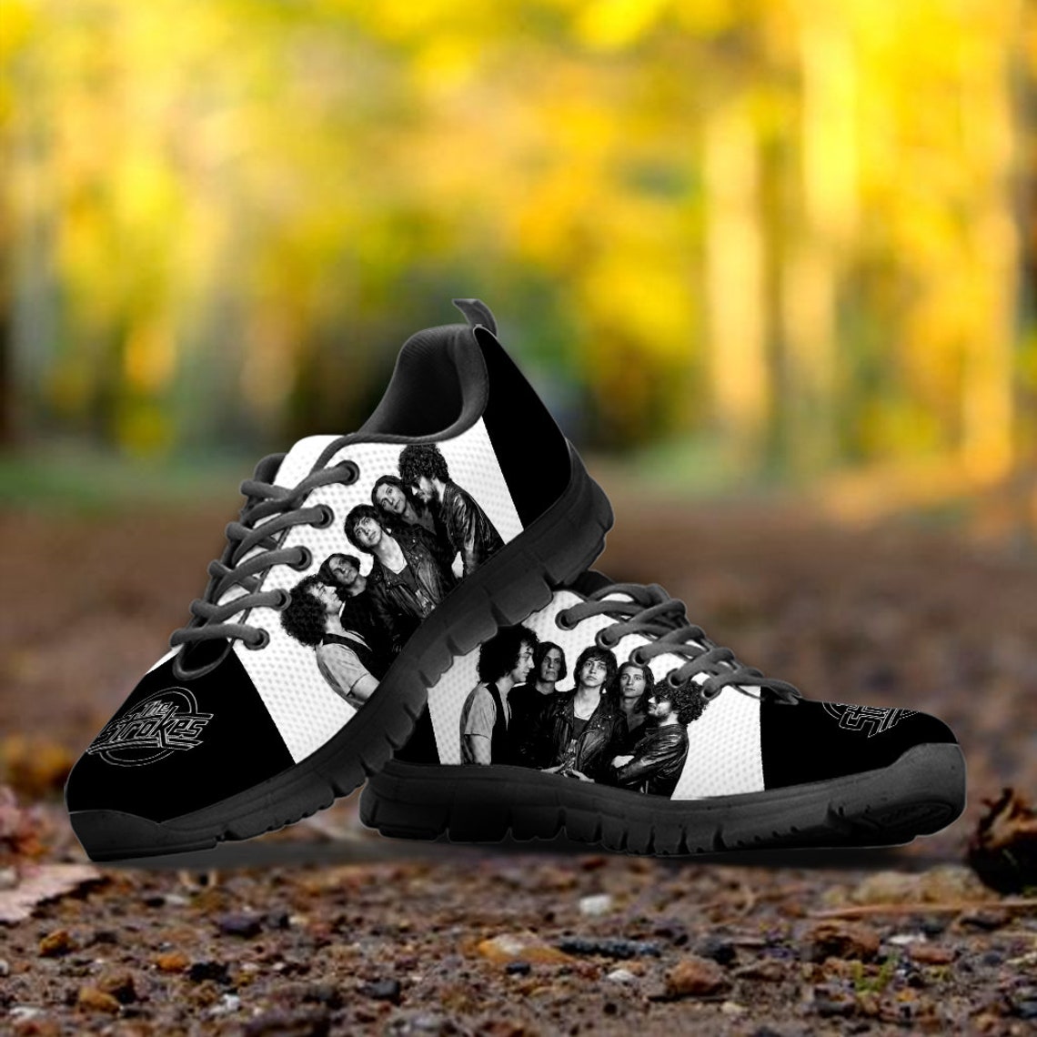 The Strokes Custom Sneaker The Strokes Custom Canvas Shoes | Etsy