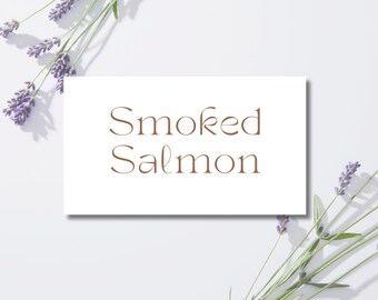 Elegant Baby Shower Buffet Cards: Gender Neutral Canva Template Digital Download B1