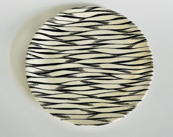 Rare Vintage Alfred Meakin Striped Side Plate