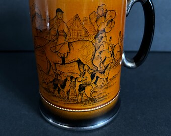 Vintage "Ye Olde Coaching & Hunting Days" Made in England Mug