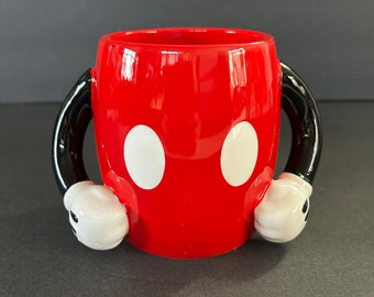 Vintage Mickey Mouse Body Ceramic Mug