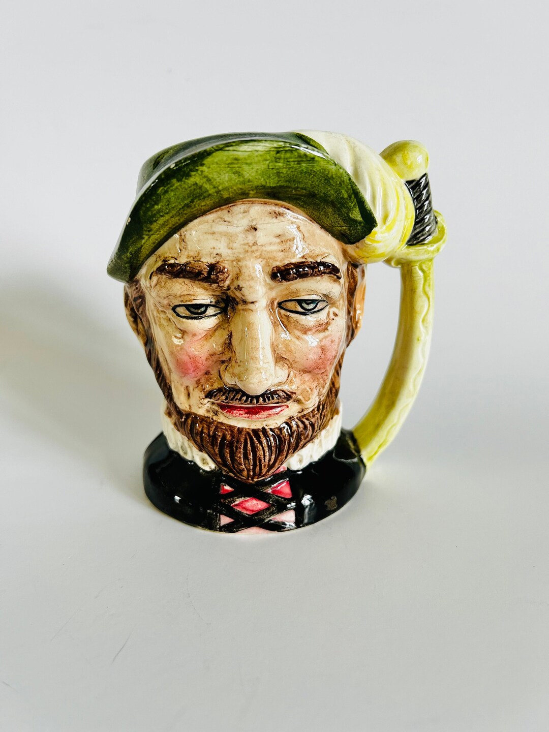 Toby Handle Vintage Pirate Toby Jug Sword Handle Character Mug - Etsy