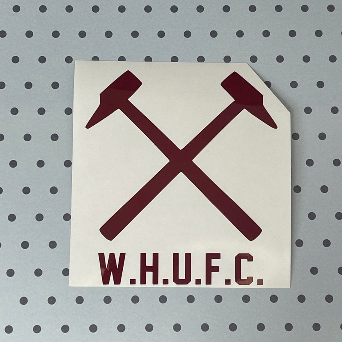 West Ham United Crossed Hammers Themed Wall Decal/Sticker Etsy
