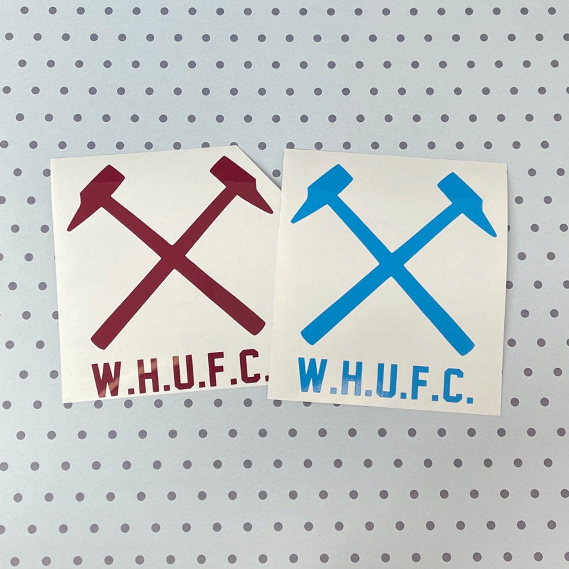 West Ham United Crossed Hammers Themed Wall Decal/Sticker Etsy