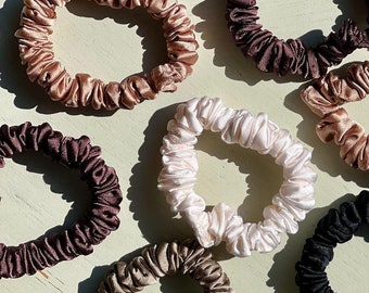 Coletero de seda ultrafino color morera / Coleteros de seda / Accesorios para el cabello - Coletero para cola de caballo